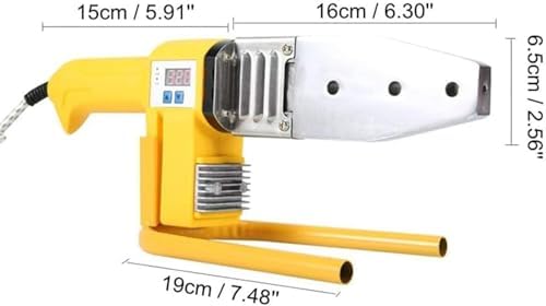 Welding Machine Kit, 1000W Digital Display Hot Melt Pipe Welding Machine with 20-63mm Welding Head for Plastic Pipes
