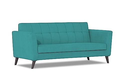 Image of Adorn India Dannis 3 Seater Sofa (Aqua Blue) (3 Year Warranty)