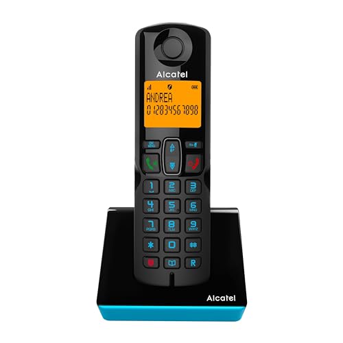 Alcatel S280 Schwarz und Blau, Freisprecheinrichtung, Anrufsperre, Telefonbuch mit 50 Namen und Nummern