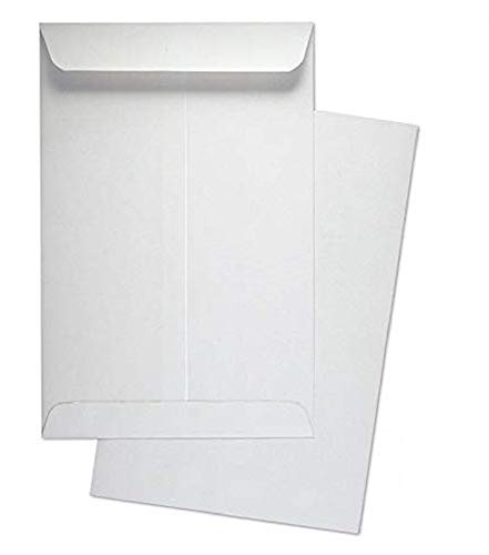 Image of True-Ally 100GSM Paper White A4 Size Envelope Ideal For Home Office Secure Mailing | Thickness - 100 gsm | 10 x 12 inch (Pack of 250)