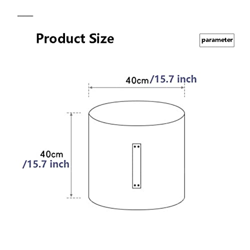 Siège de table d'appoint en pouf circulaire pour optimiser un salon encombré - 4