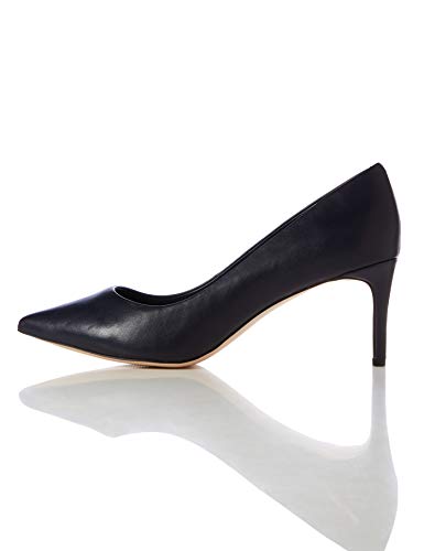 find. Point Mid Heel Leather Court Scarpe con Tacco, Beige), 41 EU
