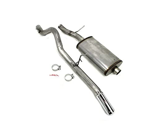 JBA 40-3052 Stainless Steel Exhaust System (3" 2015-17 Chevrolet Yukon/Tahoe 5.3/6.2L DFI Cat Back Single exit 3 1/2" SS304 Tip), 1 Pack