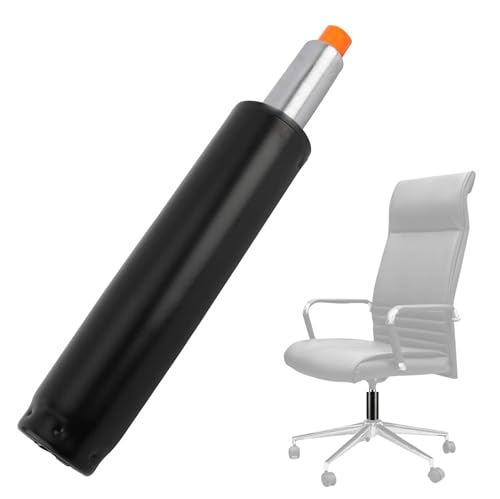 PRITOK Muelle de gas estable negro elevador de gas: amortiguador de gas para repuesto de silla de oficina, silla de oficina de hasta 200 kg, altura ajustable, longitud total 278 mm - 393 mm, longitud
