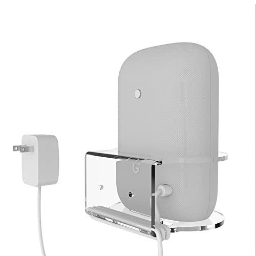 Support mural premium pour Google Nest Audio robuste et transparent