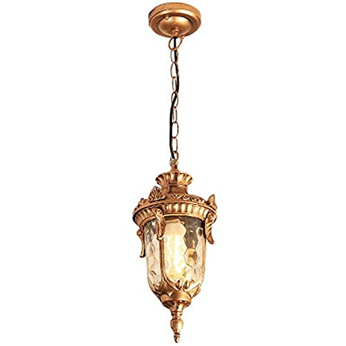Lustre Extérieur Impérial E27 Style Villa Européenne en Verre