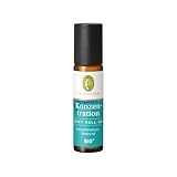 PRIMAVERA Duft Roll-On Konzentration bio* 10 ml - Zitrone, Riesentanne und Salbei - Aromaöl, Duftöl, Aromatherapie für unterwegs - konzentrationsfördernd - vegan