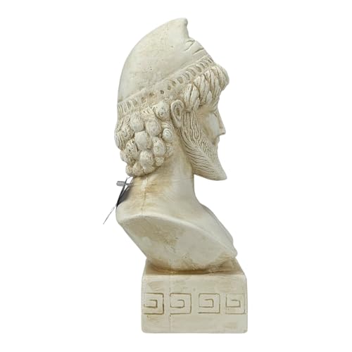 Miniatura 7 de Odiseo Griego Rey De Ithaca Busto Trojan War Hero Escultura De Piedra Fundida