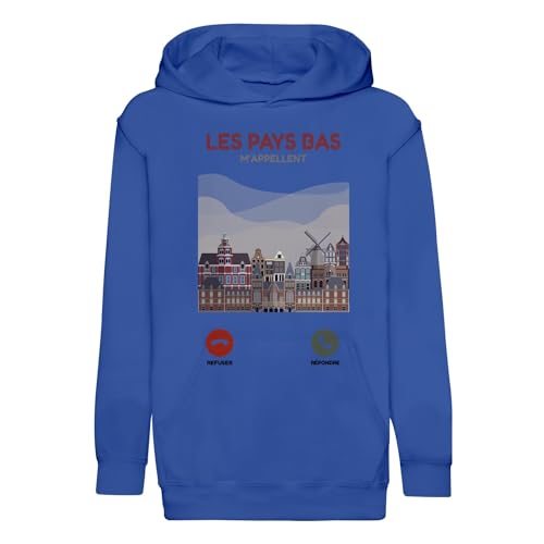 Sweat à capuche enfant Les Pays Bas m'appellent tourisme vêtement de culture