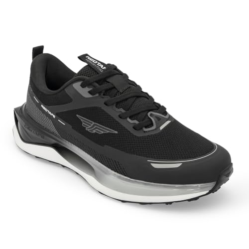 Image of Red Tape Men's Athleisure Sports Shoes for Everyday Comfort | Black | 7 UK