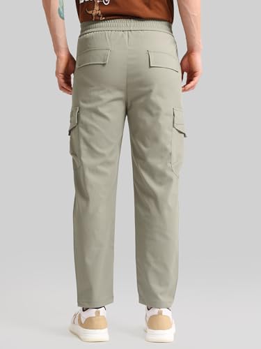 Image of Maniac || Mens || Emboassed Pocket || Cotton Blend || Baggy Fit || Cargo Pant