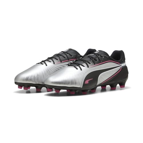 PUMA(???) Men's Soccer Cleats, 25 Spring Summer Color Puma Silver/Puma Black/Sun Track/Puma White (02), 24.5 cm