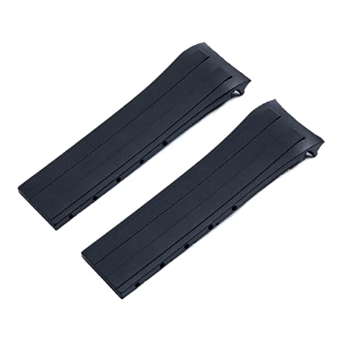 Bracelet caoutchouc 22mm anti irritation boucle pliable pour Mido