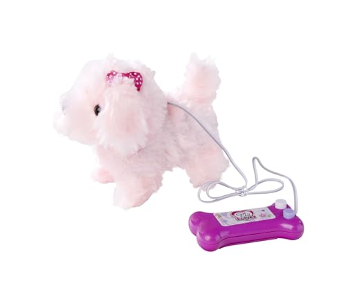 Simba 105893237 - ChiChi Love Little Puppy, zwei Funktionen, kabelgesteuert, läuft, bellt und wackelt mit dem Schwanz, 17cm, ab 3 Jahren