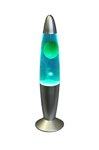 FUNICE Lavalampe Motion Rocket Lampe grün/blau