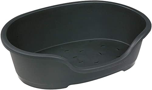 Moderna Plastic Dog Bed - Warm Grey 70cm base and 80cm top