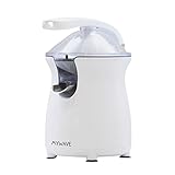 My Wave - Exprimidor Eléctrico La Palma - Rápida Extracción de Zumo - Potencia de 300W - Exprimidor con Sistema Antigoteo - Apoyos de Goma Antideslizantes - Incluye 2 Conos de Diferente Tamaño