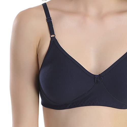 Image of Cotton Blend Seamless Bra for Womens
