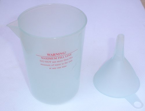 Scunci Steamer Measuring Cup And Funnel Replacenent Parts For Steam Cleaner Model SS1000