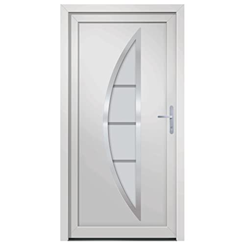 Porte d entrée blanc 98x190 cm PVC