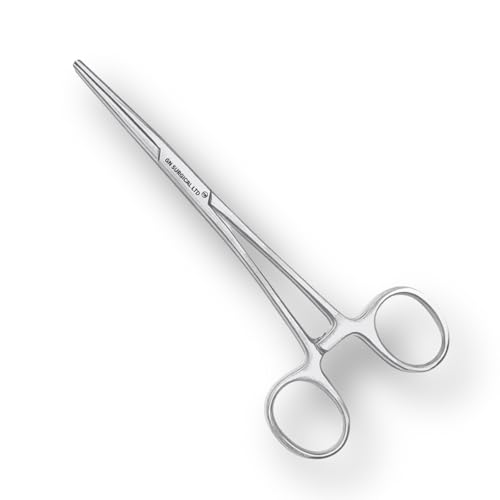 Professionele Hemostat-tangen van roestvrij staal, gebruikt als sieraden, vliegvisserijtangen en vishakentangen - tangen voor haarverzorging van huisdieren, hondenoor (14 cm)
