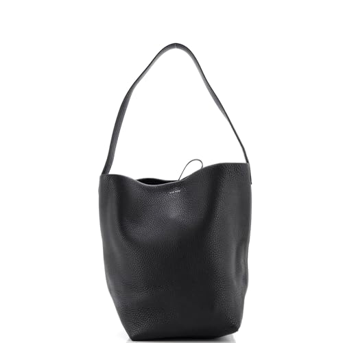 The Row, Pre-Loved N/S Park Tote Leather Medium, Black