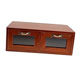 Design élégant : doté d'un design de vanité en bois, ce support ajoute une touche de sophistication et de style à la décoration de votre bureau