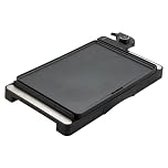 JATA JEGR1246 - Plancha de Cocina 2000 W. Superficie: 35,6 x 25,4 cm. Antiadherente. Libre de PFOA. Muy resistente al rayado. Fácil Limpieza. Bandeja recogegrasas.