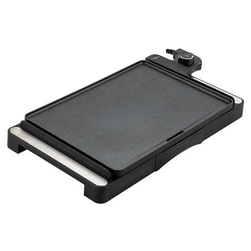 JATA JEGR1246 - Plancha de Cocina 2000 W. Superficie: 35,6 x 25,4 cm. Antiadherente. Libre de PFOA....