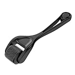 Derma Roller 540 Stainless Steel Black MOOKARDILANE Microneedling Roller w/Storage Case