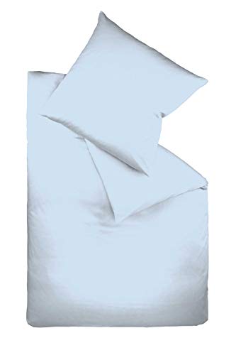 fleuresse 9200 Colours Interlock Jersey Bettwäsche aus 100% Baumwolle, Oekotex Standard 100, blau, 135 x 200 cm