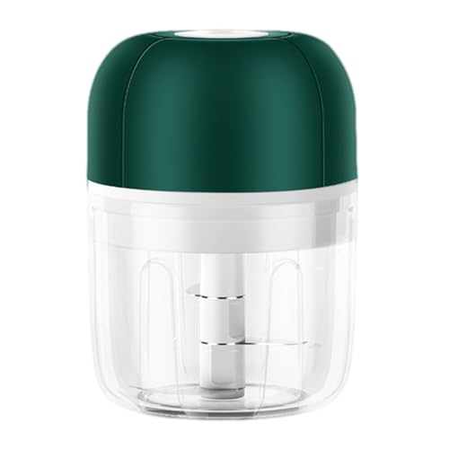 BEBEMOKO 1Pc USB Rechargeable Electric Garlic Chopper Portable Food Chopper for Garlic Ginger Meat Vegetables Kitchen Crusher with Lightweight