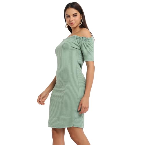 Image of PINACOLADA Campus Sutra Women Knee-Length Dress