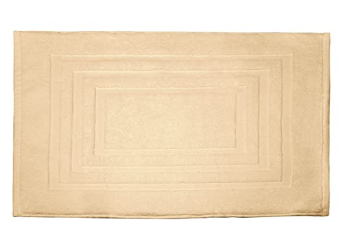 CapitanCasa Sophie - Alfombra de baño de rizo de algodón, color liso