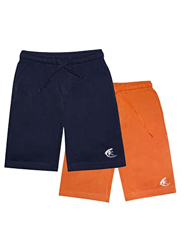 Image of KiddoPanti Boys Knit Knee Length Basic Short Pack of 2