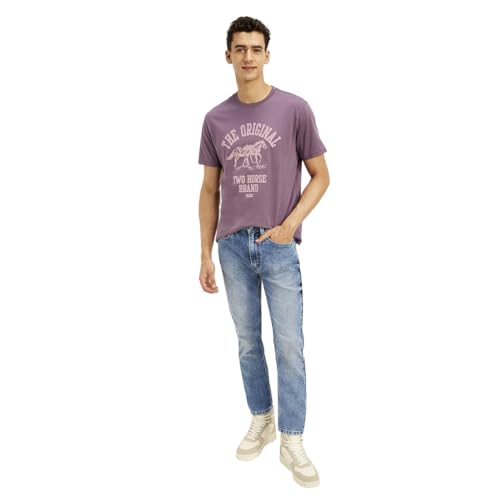 Image of Levi's Men's Blue Regular Fit Mid Rise Jeans