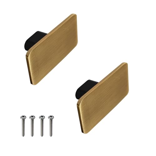 Image of VOLO Stainless Steel Drawer Knob for Cabinet Wardrobe and Cupboard Durable Knobs with Screws for Kitchen Dresser and Office Furniture | S-723 (Antique Brass, 2 Pieces)