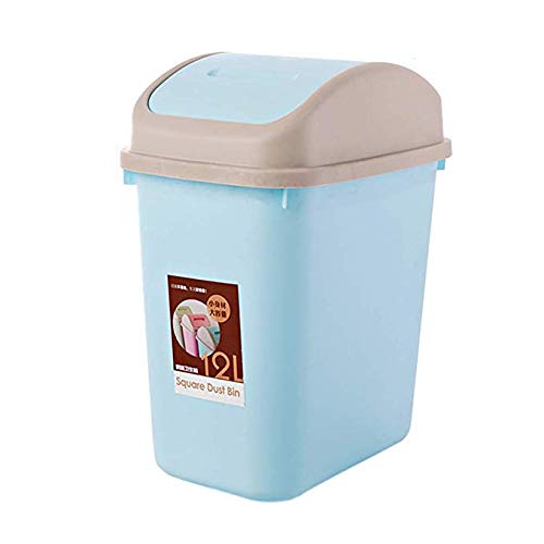 Corbeille à papier cuisine 12L étanche et poubelle plastique pour bureau