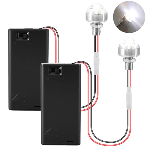 Joycabin 2 Stück Miniatur LED Leuchten für Puppenhäuser,Mini...