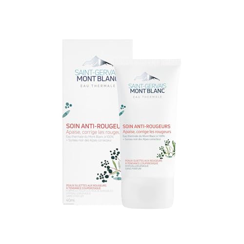 Saint-Gervais Mont Blanc Cuidado Termal Anti-Rojeces para Pieles Sensibles, Hipoalergénico, 40ml