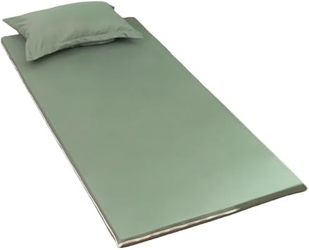 Floor Futon Mattress Cover for Traditional Japanese Futon Mattress, Cotton Futon Slipcovers Futon Protector with ZipperGreen,120x190cmsuit1-6cm