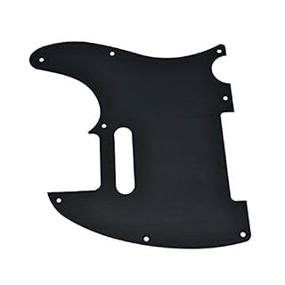 Dopro Pickguard TL en aluminium anodisé à 8 trous pour Fender Telecaster américain/mexicain Noir mat - Les Beatles, Paul McCartney, John Lennon, RIngo Starr, George Harrison Dopro Pickguard TL en aluminium anodisé à 8 trous pour Fender Telecaster américain/mexicain Noir mat – Image 3