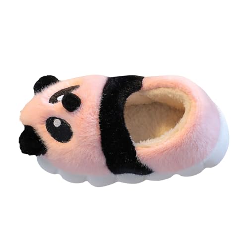 Generisch Zapatillas de Algodón Invierno Lindo Panda Cálido Grande Peludo Invierno Bebé Mocasines, Rosa., 36 EU
