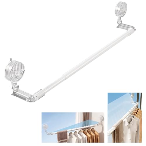 Tringle à rideau de douche 120-210 cm robuste charge 25 kg en acier inoxydable durable