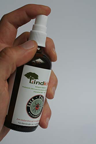 Lindkind Zeck - Protect Anti Zecken - Spray 100 ml Zeckenspray Kleiderspray Zeckenmittel aus Bio - Produkten Kunststoffflasche Waldkindergarten