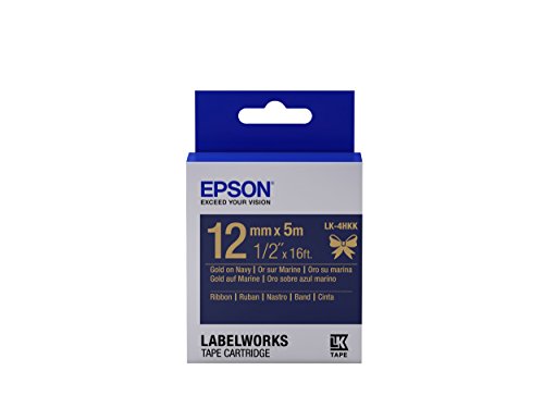 Epson LabelWorks Ribbon LK (Replaces LC) Tape Cartridge 1/2