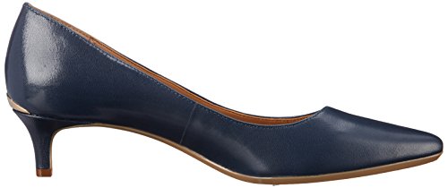 Calvin Klein Women's Gabrianna Pump, Navy Leather, 8 #TOP5