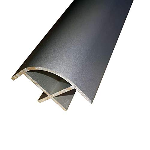Convertavan 15mm Anodised Black Aluminium Corner Edge Furniture Jointing Trim Profile Camper (1200mm)
