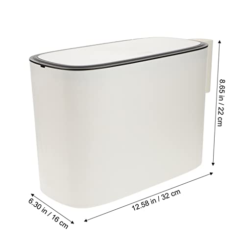 Bote de Basura Portátil Cabilock Blanco Rectangular miniatura 2