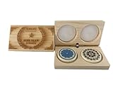 Siscaa Sure Slam - Set of 2 Professional Carrom Board Striker with Wooden Box - for National & International Carrom Tournament Combo